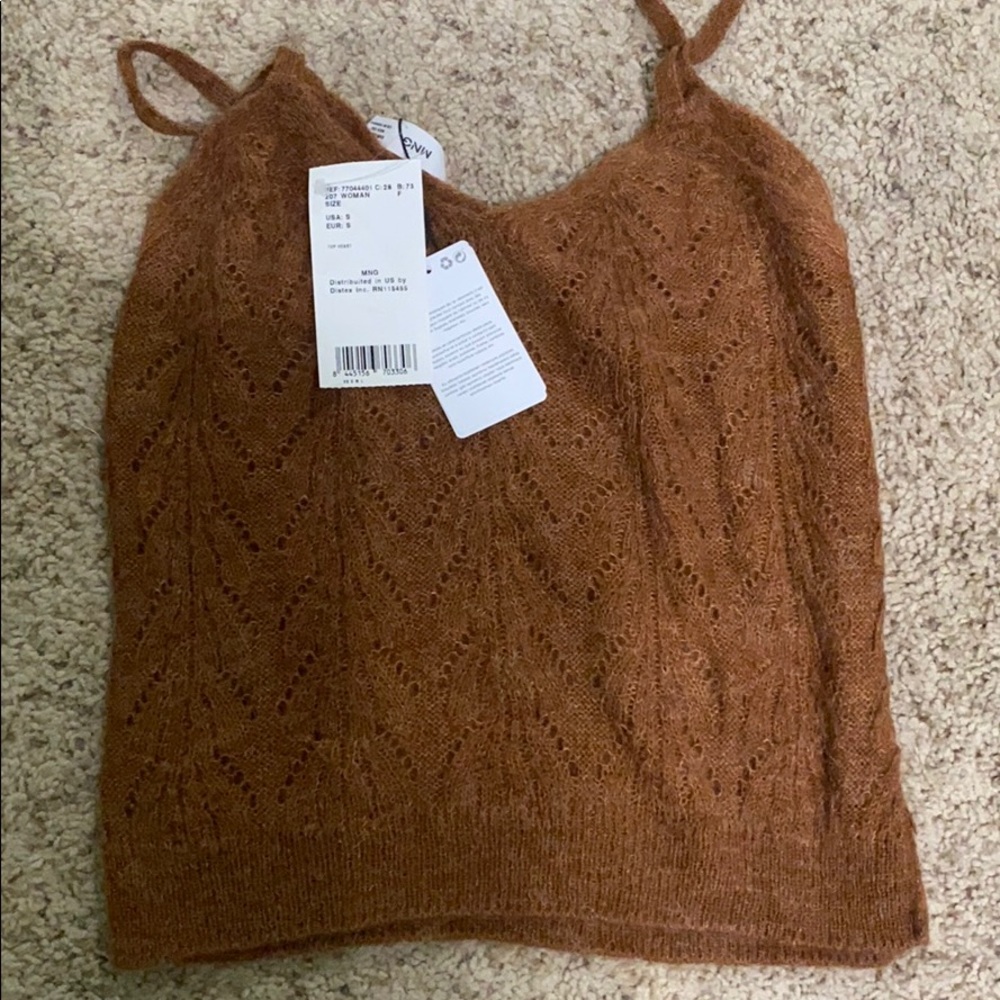 Mango knit tank top